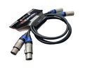 CXLR1MBL PAR DE CABLE TITANIK CON CONECTORES AZULES XLR A XLR 1M