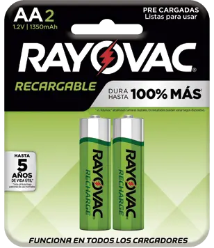 LD7152LAA2 BATERÌA RAYOVAC RECARGABLE AA2