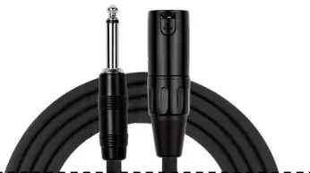 MPC471B6M CABLE PLUG A XLR MACHO PARA CONSOLA E INSTRUMENTO NEGRO