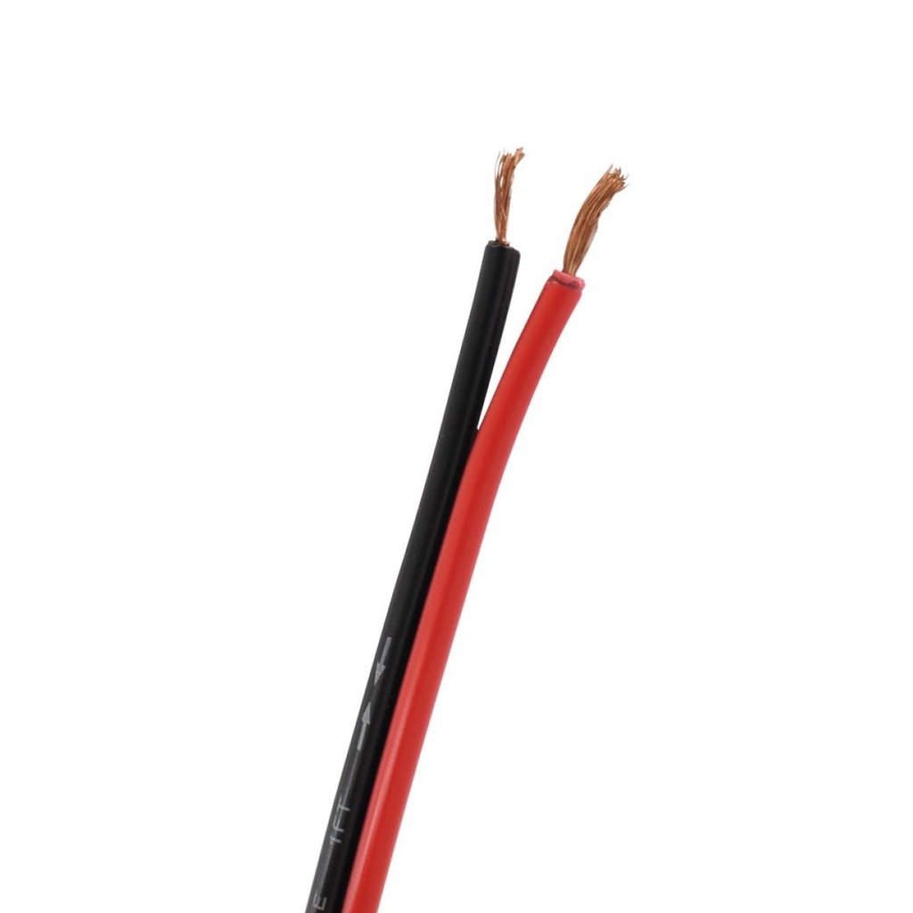 R2X16B500 1 METRO DE CABLE BLASTKING PARA BOCINA CALIBRE #16 ROJO Y NEGRO