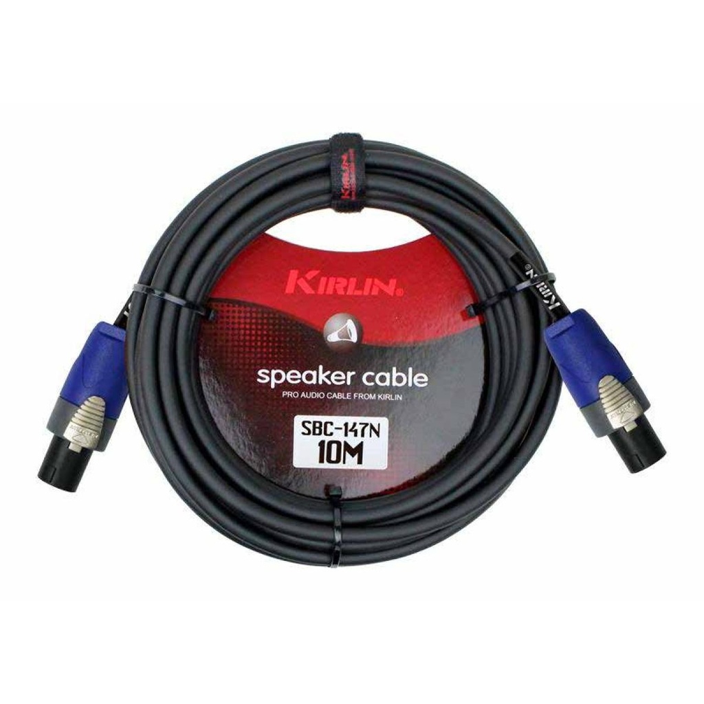 SBC147K10MBK CABLE PARA BOCINAS SPEAKON A SPEAKON 10 MTS CALIBRE 14