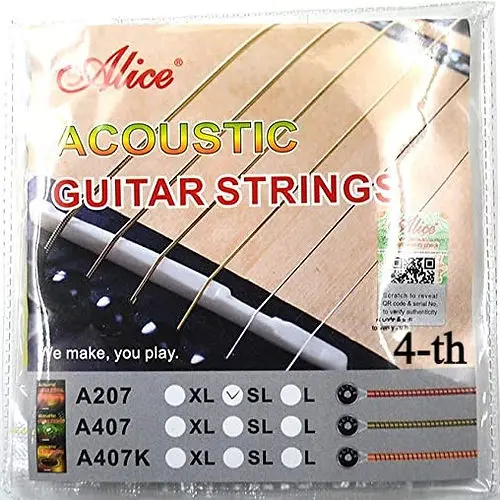 A207SL4 CUERDA ALICE DE METAL PARA GUITARRA AC NO.4