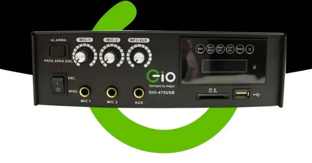 GIO475USB AMPLIFICADOR PARA ALTOPARLANTE DE 55WATTS