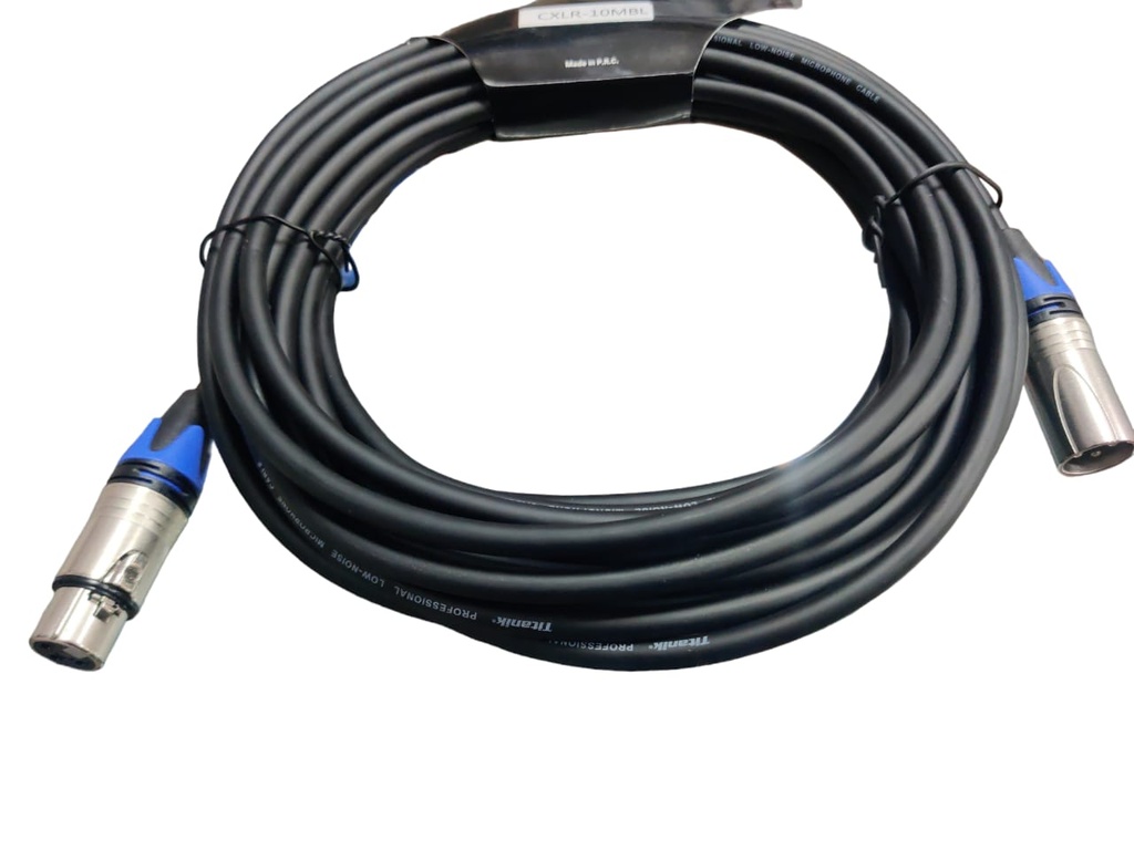 CXLR10MBL CABLE TITANIK PARA MICROFONO XLR A XLR 10M