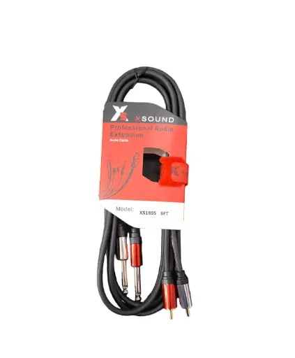 [GIOXS1805] GIOXS1805 CABLE DOS RCA A DOS PLUG 6FT