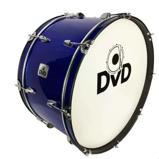 [YWBD26BL] BOMBO DVD AZUL DE 26" CON CINCHO Y ACCESORIOS